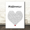 Scouting For Girls Millionaire White Heart Song Lyric Wall Art Print