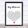 Tindersticks My Oblivion White Heart Song Lyric Wall Art Print