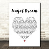 Tom Petty and the Heartbreakers Angel Dream White Heart Song Lyric Wall Art Print