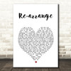 Biffy Clyro Re-arrange White Heart Song Lyric Wall Art Print