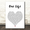 James Morrison One Life White Heart Song Lyric Wall Art Print