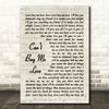 The Beatles Can't Buy Me Love Quote Song Lyric Print
