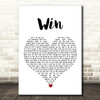 Deacon Blue Win White Heart Song Lyric Wall Art Print