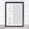 Katharine McPhee She Used To Be Mine White Script Song Lyric Wall Art Print