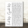 Elvis Presley Lead Me, Guide Me White Script Song Lyric Wall Art Print