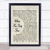 The Beatles When I'm Sixty Four Quote Song Lyric Print