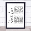 Doris Day Secret Love White Script Song Lyric Wall Art Print