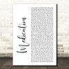 YUNGBLUD Medication White Script Song Lyric Wall Art Print