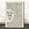 Bright Eyes First Day Of My Life Song Lyric Vintage Script Quote Print