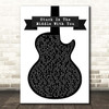 Stealers Wheel Stuck In The Middle With You Black & White Guitar Song Lyric Print