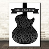 John Denver Like A Sad Song Black & White Guitar Song Lyric Print