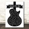 Nick Drake Place To Be Black & White Guitar Song Lyric Print