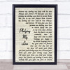 Marvin Gaye & Diana Ross Pledging My Love Song Lyric Vintage Script Quote Print
