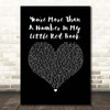 The Drifters You're More Than A Number In My Little Red Book Black Heart Song Lyric Print