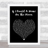 Picture This If I Build A Home On The Moon Black Heart Song Lyric Print