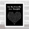 Boyce Avenue Can You Feel the Love Tonight Black Heart Song Lyric Print