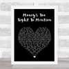 Simply Red Money's Too Tight To Mention Black Heart Song Lyric Print