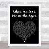 Jonas Brothers When You Look Me in the Eyes Black Heart Song Lyric Print