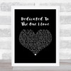 The Mamas And The Papas Dedicated To The One I Love Black Heart Song Lyric Print