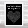 Mica Paris You Put a Move on My Heart Black Heart Song Lyric Print