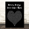 Alexander ONeal Never Knew Love Like This Black Heart Song Lyric Print