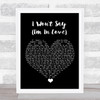 Hercules I Won't Say (I'm In Love) Black Heart Song Lyric Print