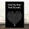 Bruce Springsteen Land Of Hope And Dreams Black Heart Song Lyric Print