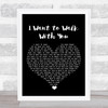 Fats Domino I Want to Walk With You Black Heart Song Lyric Print