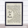 Don't You Remember Adele Script Quote Song Lyric Print