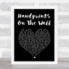 Kenny Rogers Handprints On The Wall Black Heart Song Lyric Print