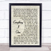 Everything I Own Bread Script Quote Song Lyric Print