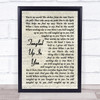 Staind Tangled Up In You Song Lyric Vintage Script Quote Print