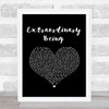 Emeli Sandé Extraordinary Being Black Heart Song Lyric Print