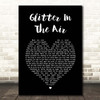 Pink Glitter In The Air Black Heart Song Lyric Print