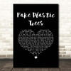 Radiohead Fake Plastic Trees Black Heart Song Lyric Print