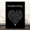 Cedarmont Baby All Night, All Day Black Heart Song Lyric Print