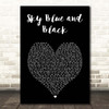 Jackson Browne Sky Blue and Black Black Heart Song Lyric Print