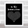 Mungo Jerry In The Summertime Black Heart Song Lyric Print