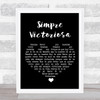 Simpre Victoriosa Simpre Victoriosa Black Heart Song Lyric Print