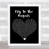Slaughter Fly To The Angels Black Heart Song Lyric Print