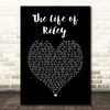 The Lightning Seeds The Life of Riley Black Heart Song Lyric Print