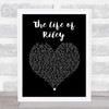 The Lightning Seeds The Life of Riley Black Heart Song Lyric Print