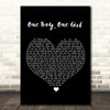 Collin Raye One Boy, One Girl Black Heart Song Lyric Print