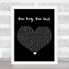 Collin Raye One Boy, One Girl Black Heart Song Lyric Print