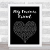 Daniel ODonnell My Forever Friend Black Heart Song Lyric Print