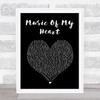 Gloria Estefan & 'N Sync Music Of My Heart Black Heart Song Lyric Print