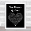 Jennifer Rush The Power of Love Black Heart Song Lyric Print