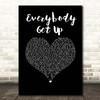 5ive Everybody Get Up Black Heart Song Lyric Print
