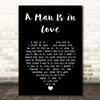 The Waterboys A Man Is in Love Black Heart Song Lyric Print