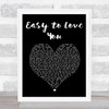 Theory of a Deadman Easy to Love You Black Heart Song Lyric Print